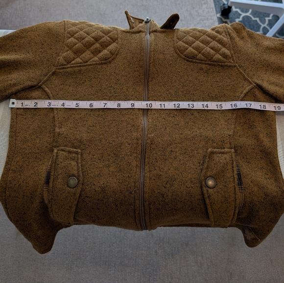 Eddie Bauer Heavy Hoodie - Mustard Brown Color (med but fits more like a small) - Picture 8 of 10